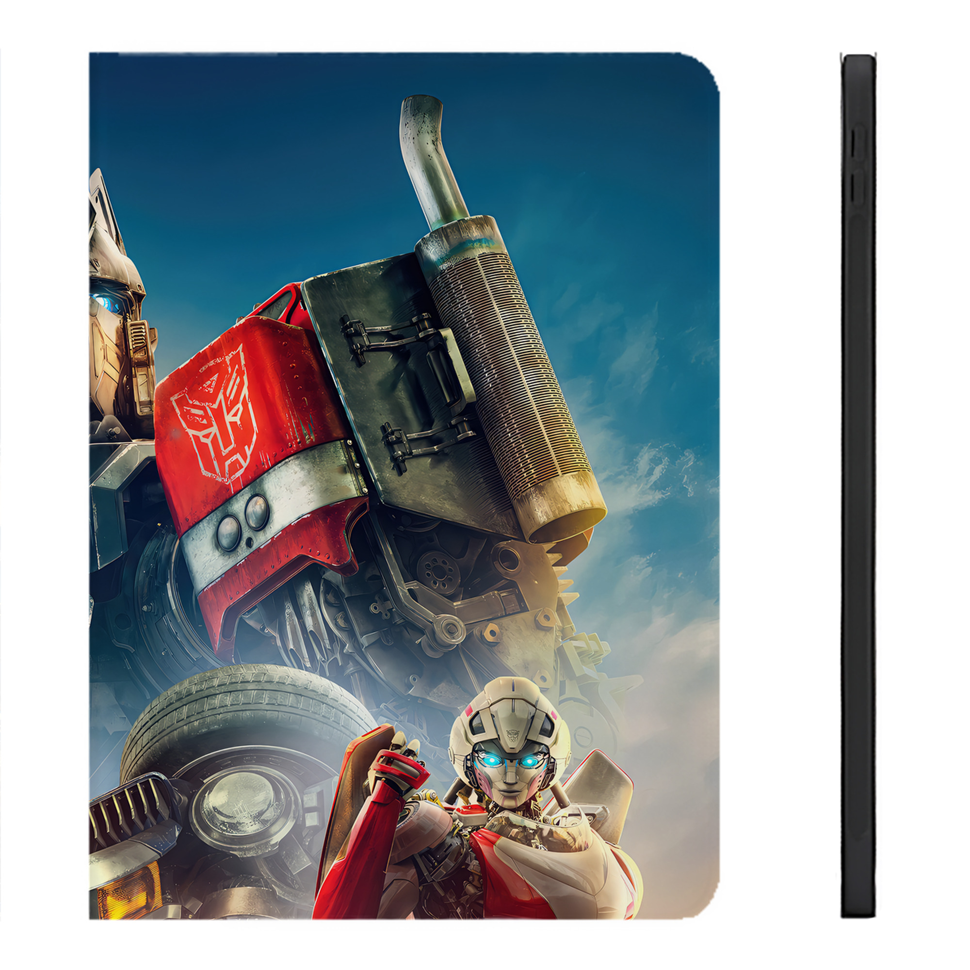 （画像用） Transformers トランスフォーマー IPadケース ペンホルダー付き ブックスタイルデザイン
